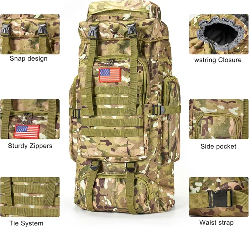 Miniatura 2 de Survival Gear - Kit profesional y mochila grande para campamento, kit de primeros auxilios para aventura al aire libre, accesorios de senderismo