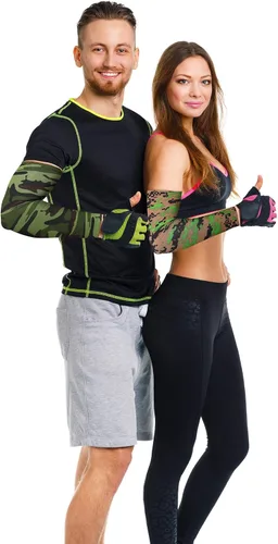 Miniatura 4 de Mudder 8 Pairs UV Sun Protection Cooling Arm Sleeves for Men Women Youth Silk Compression Arm Cover Breathable Outdoors Sport Camouflaje