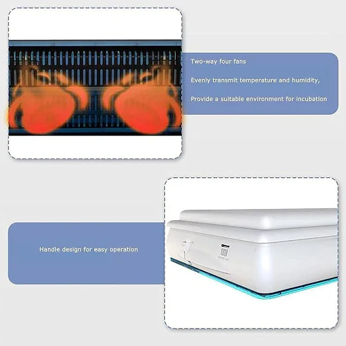 Miniatura 5 de Incubators Automatic Egg Incubator Poultry Hatching Machine Temperature Control Humidity Control for Hatching Chicks, Ducks, Quail 120pcs/layer(120