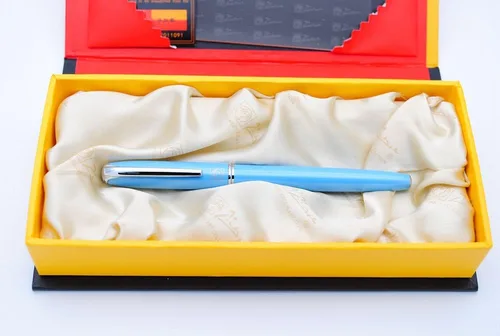 Miniatura 4 de czxwyst Picasso 916 Malage Ultrafine Accounting Pluma estilográfica EF Nib Caja Original (azul claro)