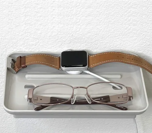 Miniatura 6 de Wonder Shelf - Estante pequeño autoadhesivo de plástico para pared de baño, se adapta sobre el soporte de papel higiénico, diseñado para teléfonos