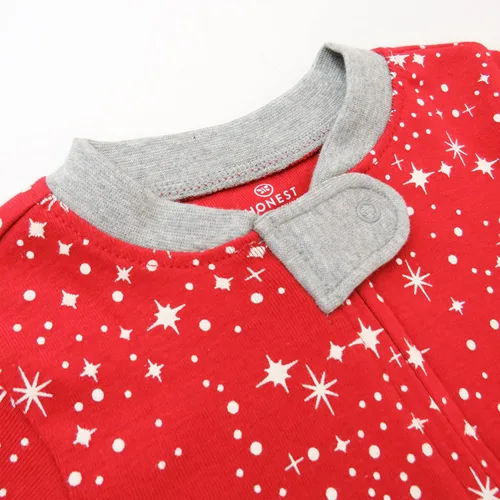 Miniatura 2 de HonestBaby Pijama ajustada de algodón orgánico con pies