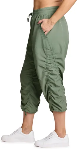 Miniatura 30 de RBX Pantalón capri tejido ligero con cordón para mujer, talla grande