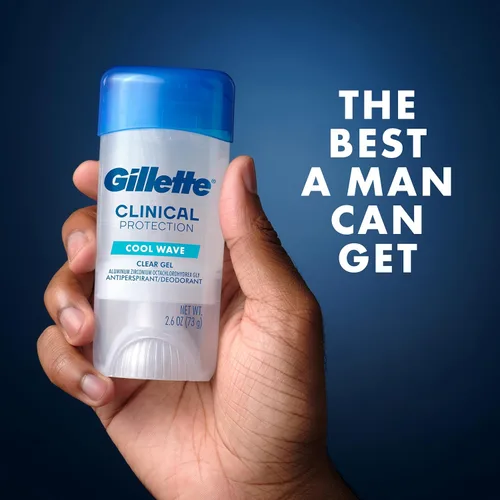 Miniatura 8 de Gillette Antitranspirante clínico y desodorante para hombres, resistencia clínica 72 horas, protección contra el sudor y el olor, frescura de larga