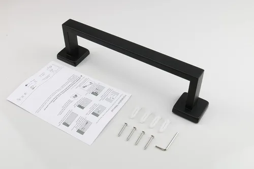 Miniatura 7 de TocTen Toallero de Baño - Base Cuadrada Engrosada SUS304 Barra de Toallas de Acero Inoxidable para Baño, Accesorios de Baño Varilla de Toallas