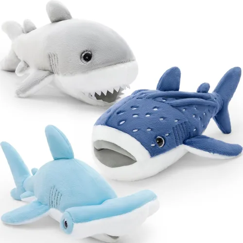 Miniatura 10 de Tezituor Juego de 4 animales de peluche de murciélago grandes, de 22 pulgadas, gran peluche realista de murciélago que crece en la oscuridad