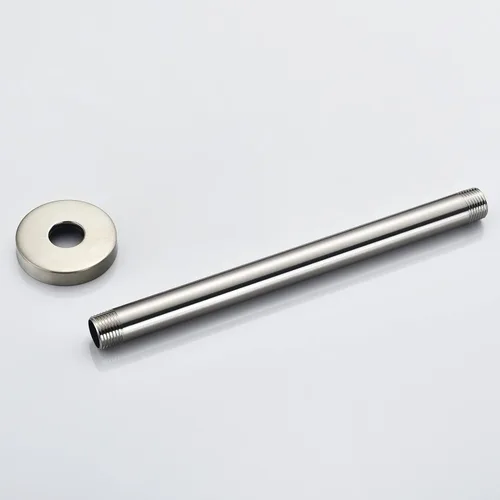 Miniatura 6 de Brazo de ducha montado en el techo de extensión de acero inoxidable de alta densidad y brida para brazo de ducha de rosca engrosada U4999-SS de 10