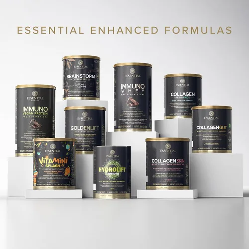 Miniatura 4 de Essential Nutrition Colágeno Skin - Péptidos de colágeno hidrolizados, con ácido hialurónico, silicio y biotina, cabello, piel y uñas, arándano