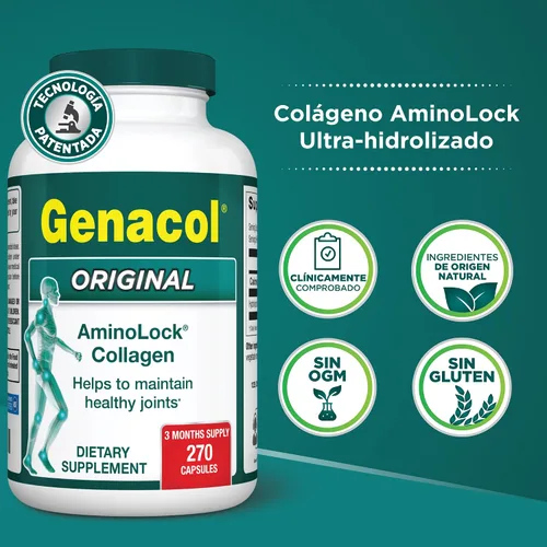 Miniatura 3 de Genacol Original – Suplemento de colágeno con péptidos de colágeno ultrahidrolizados, mantiene la salud de las articulaciones, para articulaciones
