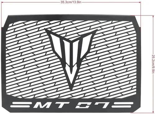 Miniatura 6 de Protector de radiadores para motocicleta para Yamaha y MAHA MT07 MT-07 MT 07 FZ-07 FZ-07 FZ07 2017 2018 2019 2020 2021 2022 2023