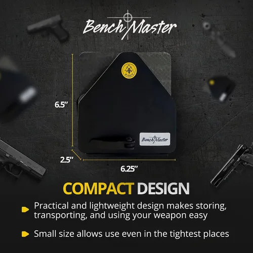 Miniatura 2 de BenchMaster Estante vertical para pistolas, almacenamiento seguro para pistolas, con capacidad para 2 a 12 pistolas, organizador seguro para armas