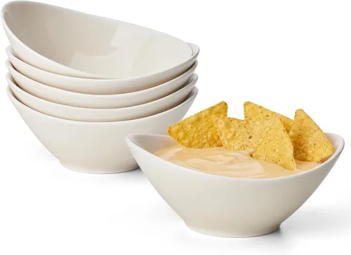 Miniatura 12 de Teocera Juego de cuencos pequeños de porcelana de 5 pulgadas, cuencos pequeños de 6 onzas para postres, helados, aperitivos, salsas, guarniciones