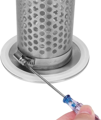 Miniatura 4 de DERNORD Filtro Tri-Clamp de 1,5 pulgadas - Colador recto en línea SS304 de accesorios sanitarios con pantalla de acero inoxidable de malla 30