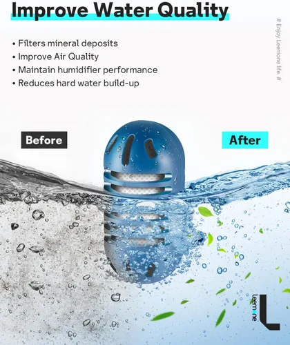 Miniatura 4 de Leemone - Cartucho de desmineralización compatible con humidificadores ultrasónicos HoMedics, paquete de 20 reemplazos de filtro de humidificador
