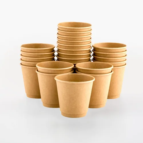 Miniatura 15 de Restaurantware Tazas de café de papel de 4 onzas, 25 tazas de papel desechables de doble pared, a prueba de fugas, reciclables, tazas calientes