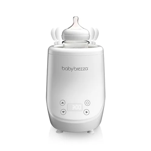 Baby Brezza AirSwirl Calentador de biberones sin agua – Calienta de manera segura leche materna + fórmula – Los biberones se mantienen secos + los