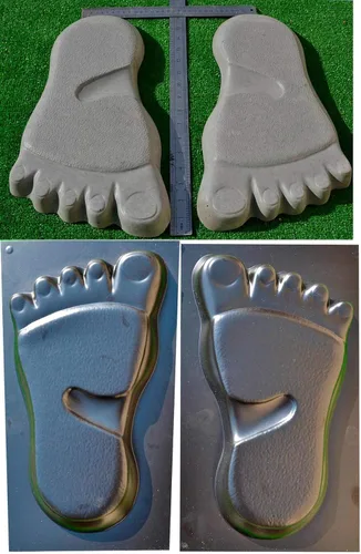 Miniatura 7 de Moldes de hormigón Pie Yeti pavimentación piedra de hormigón camino camino traza decoración S21