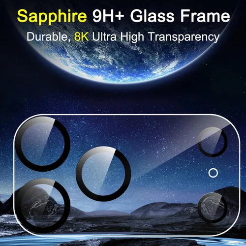 Miniatura 4 de Ferilinso Paquete de 6 Protectores de Lente de Cámara para Accesorios de iPhone 17 Pro, Compatible con Fundas de Teléfono, Cubierta de Vidrio