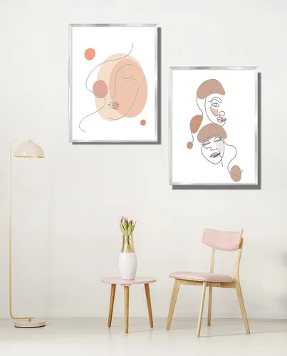 Miniatura 2 de ELSKER&HOME 18x24 Marco para Póster 3 Pack, Marco Plateado para Montaje Horizontal o Vertical en la Pared, Resistente y a Prueba de Arañazos