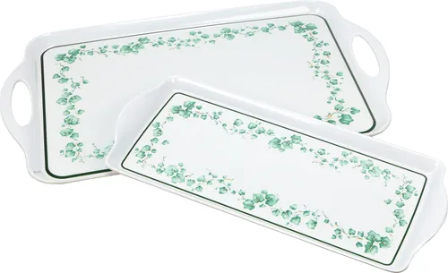 Miniatura 6 de Reston Lloyd Corelle Coordinates charola de melamina con asas, (Tidbit Tray)