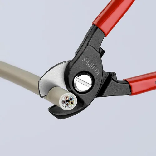 Miniatura 5 de KNIPEX Tijeras para Cable, 16,5 cm de L, 1/0 AWG, Rojo