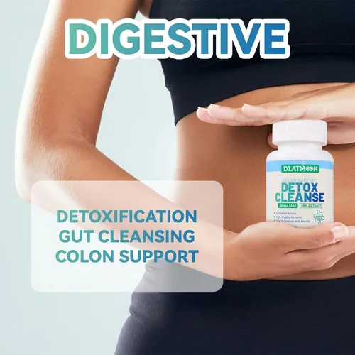 Miniatura 7 de Cápsulas de limpieza intestinal, apoyo intestinal y colon, desintoxicación y limpieza, durante 15 días, sin OMG, sin gluten, vegano, suplemento