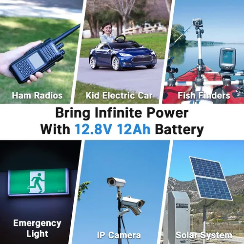 Miniatura 6 de Redodo Batería de litio LiFePO4 de 12V 12Ah, celdas de grado automotriz, 4000 ciclos profundos, 3.2 libras ultra ligeras, protección BMS, batería