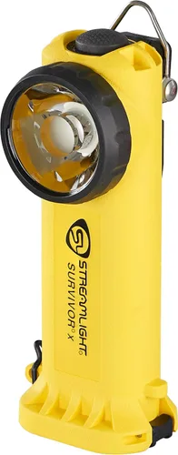 Miniatura 5 de Streamlight 90960 Survivor X Linterna de bombero en ángulo recto de 250 lúmenes con tres (3) pilas alcalinas AA, amarillo