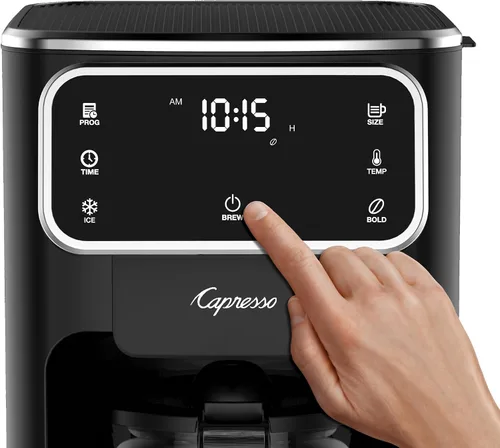 Miniatura 4 de Capresso Cafetera con pantalla táctil de 12 tazas con jarra de vidrio