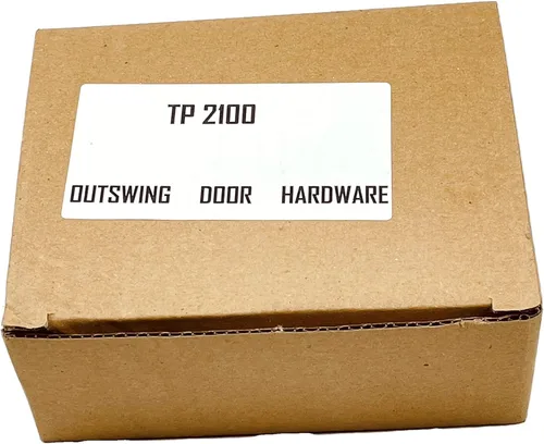 Miniatura 4 de Harris Hardware TP2100 Juego de herrajes completo para puerta corredera de partición de inodoro de zamac fundido a presión, puerta de 1 pulg.