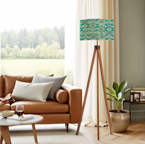 Miniatura 7 de Wood Tripod Floor Lamp 50s Mid Century Modern Seamless geometric age minimalistic decorative Mid Century Standing Lamp Linen Shade Dimmable Modern