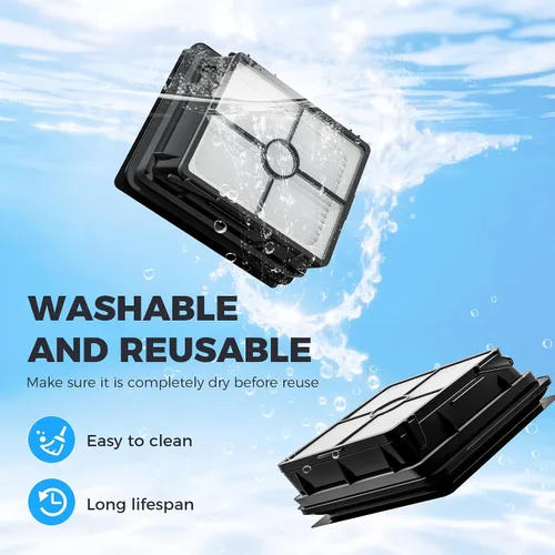Miniatura 8 de Paquete de 6 filtros 1866 compatibles con Bissell Crosswave 3888A 1785 2210 2211 2304 2306 2551 2554 2590 2593 2596 CrossWave Wireless Max todo