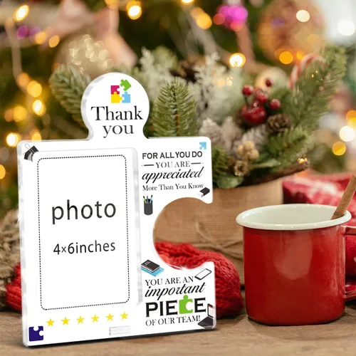 Miniatura 7 de Regalos de agradecimiento para empleados, marco de fotos de equipo de 4 x 6 pulgadas, regalos de agradecimiento para compañeros de trabajo, regalo
