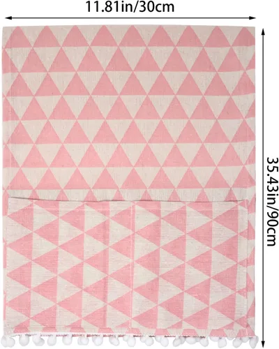 Miniatura 2 de yueton Funda para horno de microondas, color rosa, a prueba de polvo, funda de algodón y lino, protector de electrodomésticos para el hogar