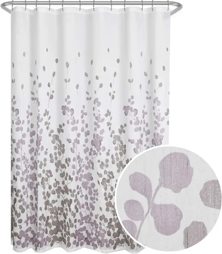 MAYTEX Clementine Cortina para ducha, de tela Morado