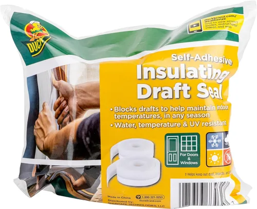 Miniatura 2 de Duck Burlete autoadhesivo de silicona para puertas y ventanas, sella huecos y grietas alrededor de puertas y ventanas, cortado a medida