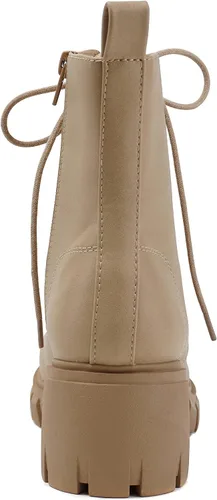 Miniatura 2 de Soda TUNDRA Botines de combate de moda con suela de lengüeta para mujer con cremallera lateral