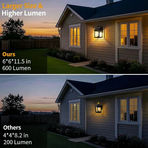 Miniatura 2 de Luces de Aplique Solar para Exteriores Montaje en Pared Luz Solar para Porche Exterior Impermeable con 3 Modos de Iluminación y Sensor de Movimiento
