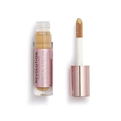 Miniatura 2 de Makeup Revolution Oculta y define el corrector, cobertura completa y acabado mate, C11.5 para tonos de piel medianos/bronceados, vegano y libre