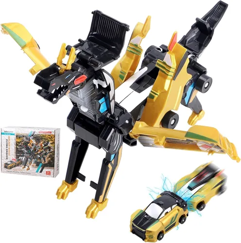 Miniatura 9 de Juguete de coche transformable Unicornio, coche deportivo de colisión mágico Unicornio, coche transformable para niños Robot adecuado para niños