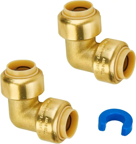 Miniatura 31 de SUNGATOR Acoplamiento de 1/2 pulgada, accesorios Pex a presión de 1/2 pulgada, acoplamiento recto de 1/2", accesorios de latón sin plomo