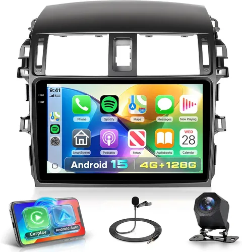Miniatura 10 de Radio de coche Carplay 2G+64G para Toyota Corolla 2009 2010 2011 2012 2013, Rimoody estéreo de coche Android Android auto GPS WiFi pantalla táctil