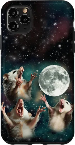 Miniatura 13 de Three Possum Moon 3 Opossum Funny Weird Cursed Meme Case para iPhone 17