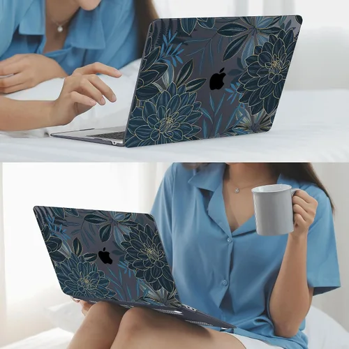 Miniatura 7 de Mektron Funda para MacBook Air de 13 pulgadas M1 A2337 A2179 A1932, carcasa dura 2018-2021 Air de 13 pulgadas con Touch ID, diseño exclusivo