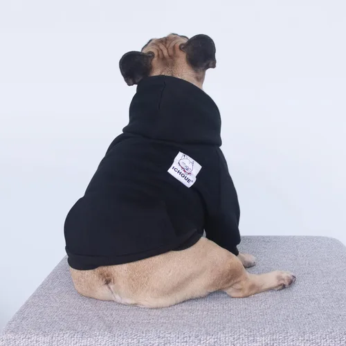 Miniatura 3 de iChoue - Disfraces para perros, I am a French Bulldog, suéteres divertidos, abrigos de invierno, sudaderas con capucha, Frenchie Pitbull Corgi, Pug