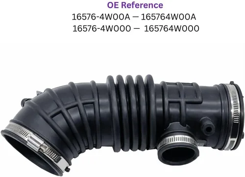 Miniatura 4 de Conjunto de conducto de manguera de entrada de aire sin resonador para Pathfinder Infiniti QX4 3.5L V6 2001-2003, reemplaza 16576-4W00A 16576-4W000