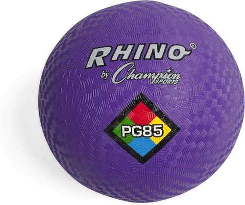 Champion Sports - Pelotas de juego Rhino Playground de 8.5"D - Dos capas, envoltura de nailon, PURPURA
