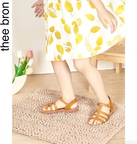 Miniatura 17 de THEE BRON Sandalias cómodas para niñas, zapatos para niños, sandalias rellenas