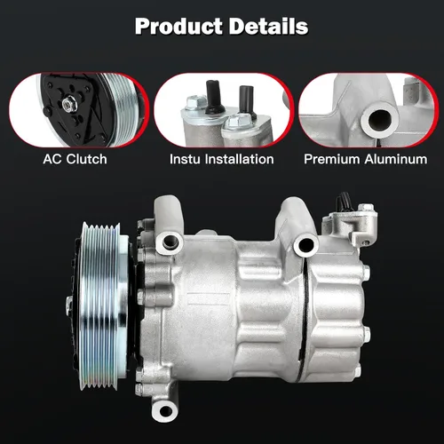 Miniatura 3 de cciyu Compresor de aire acondicionado apto para Mini Cooper 1.5L 1.6L 2.0L 2007-2016 Sustituye al compresor de CA para automóvil