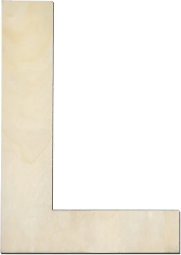 Miniatura 25 de Letra M de madera de 12 pulgadas de grosor, letra de madera grande sin terminar de 1/4 de pulgada de grosor para decoración de pared del hogar
